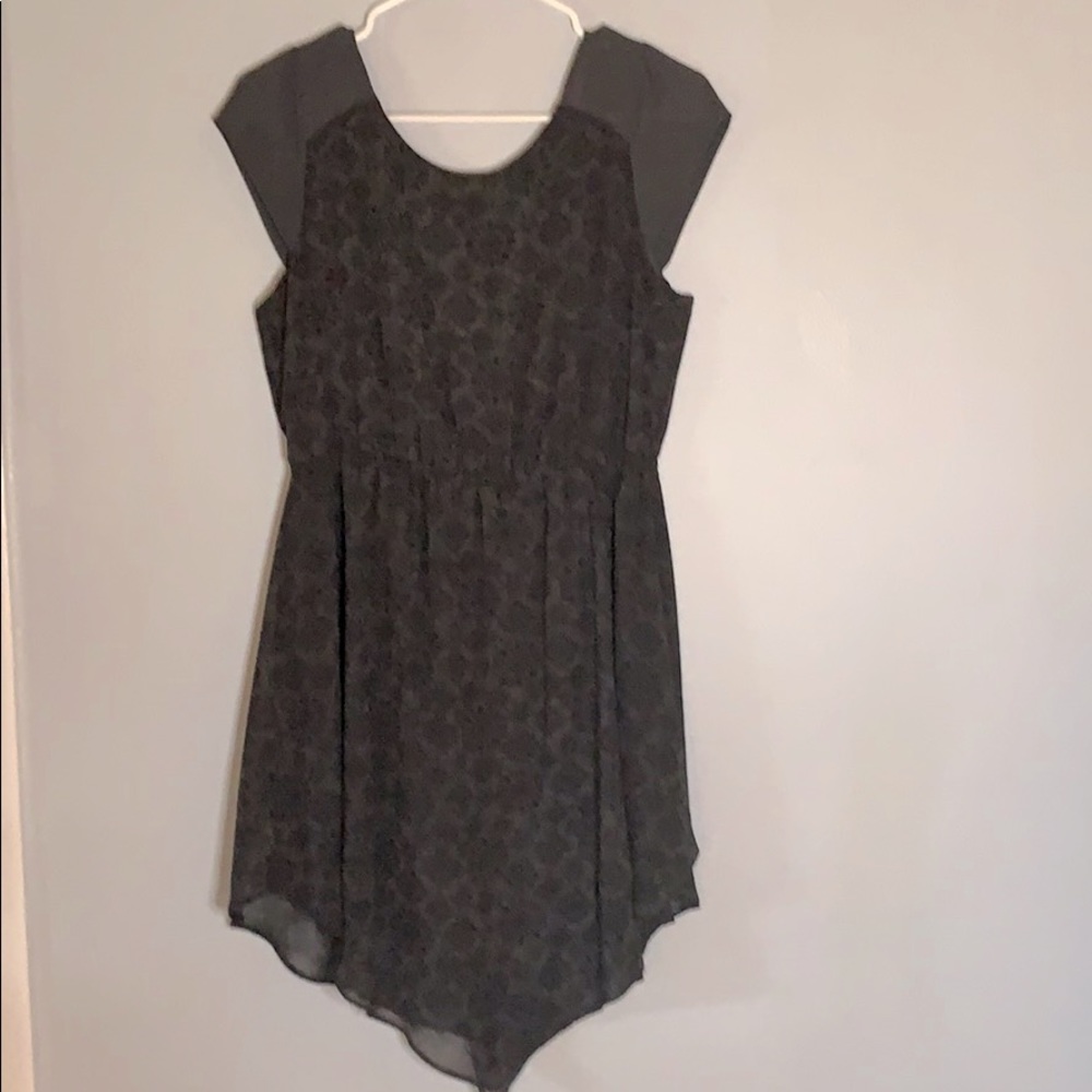 American eagle high low medallion black dress